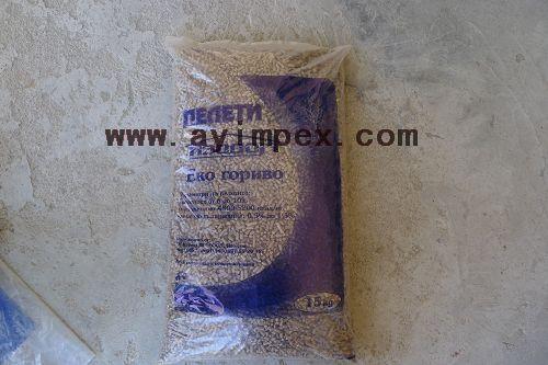 wood pellets bag